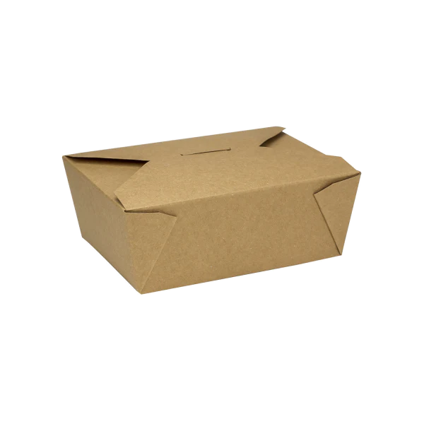 Kraft Microwavable Folded Paper Take-Out Container