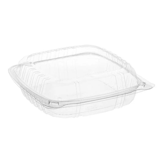 9"x9" PET Clear Hinged Container 200/Case