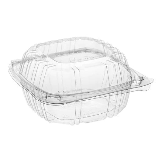 6"x6" PET Clear Hinged Container 200/Case