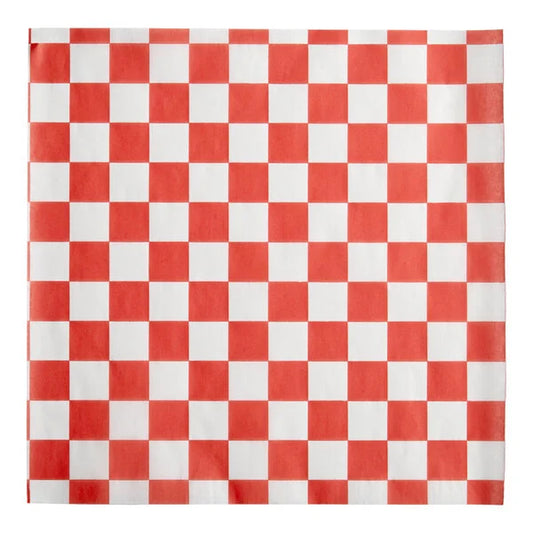 12" x 12" Checkered Deli Paper - 1,000/Case