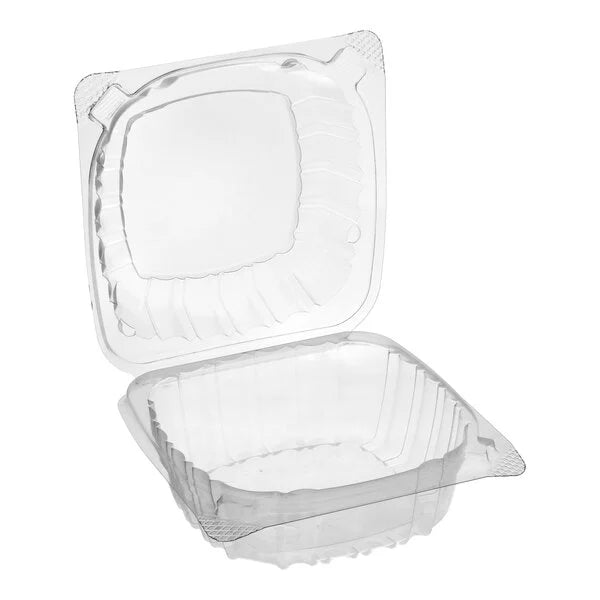 5"x5" PET Clear Hinged Container 200/Case