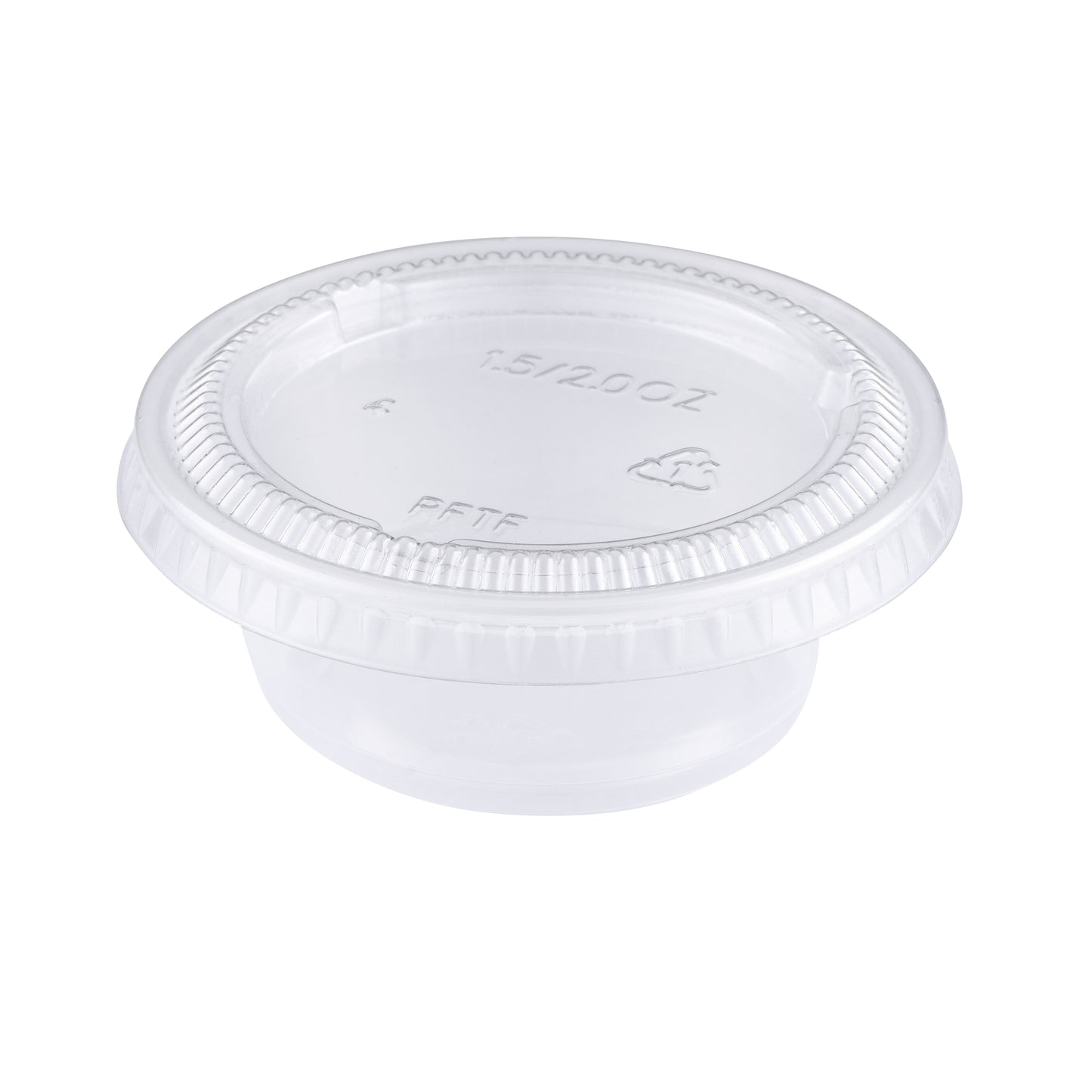 1oz/1.5oz/2oz/3.25oz/4oz/5.5oz Plastic Clear Portion Cups, Souffle Cups, (Cups Only) [Case of 2500 Pack]