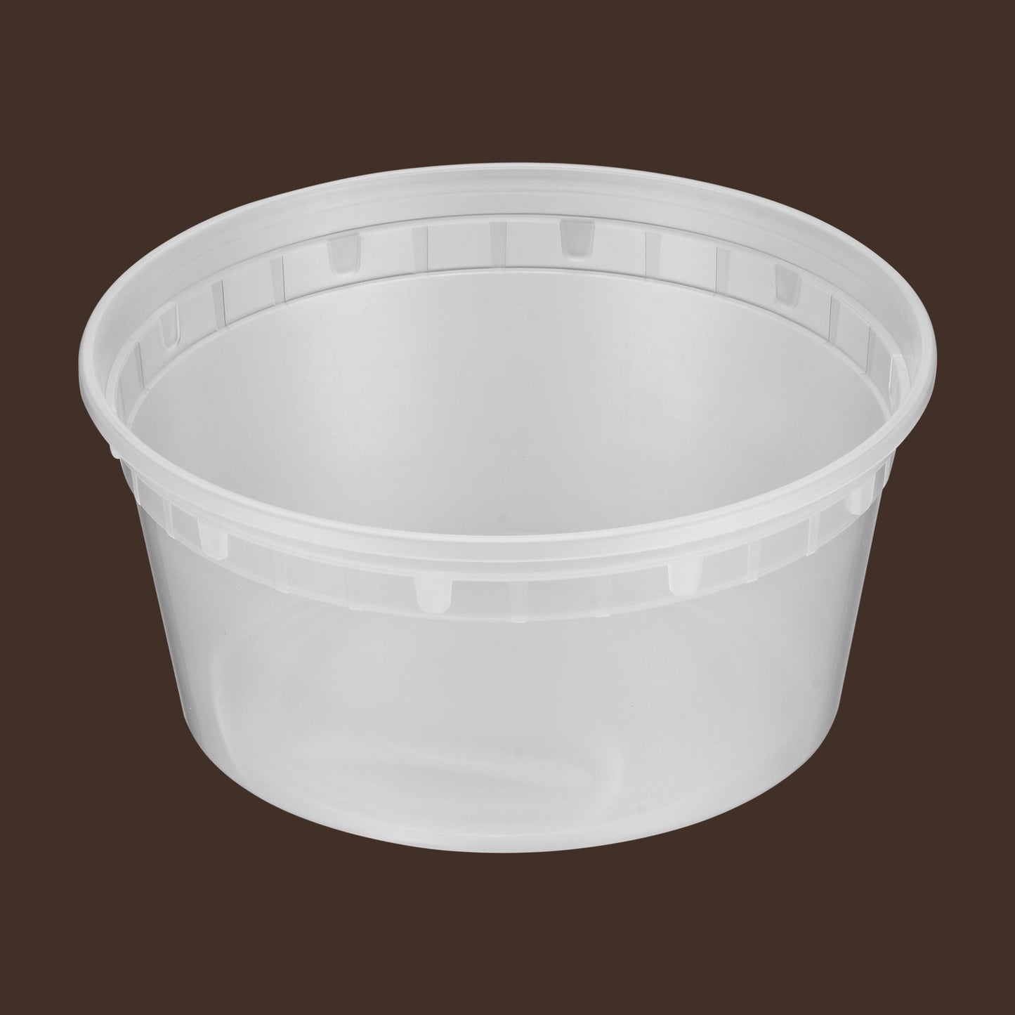 Heavy Duty Translucent Plastic Deli Container and Lid Combo Pack - 240/Case