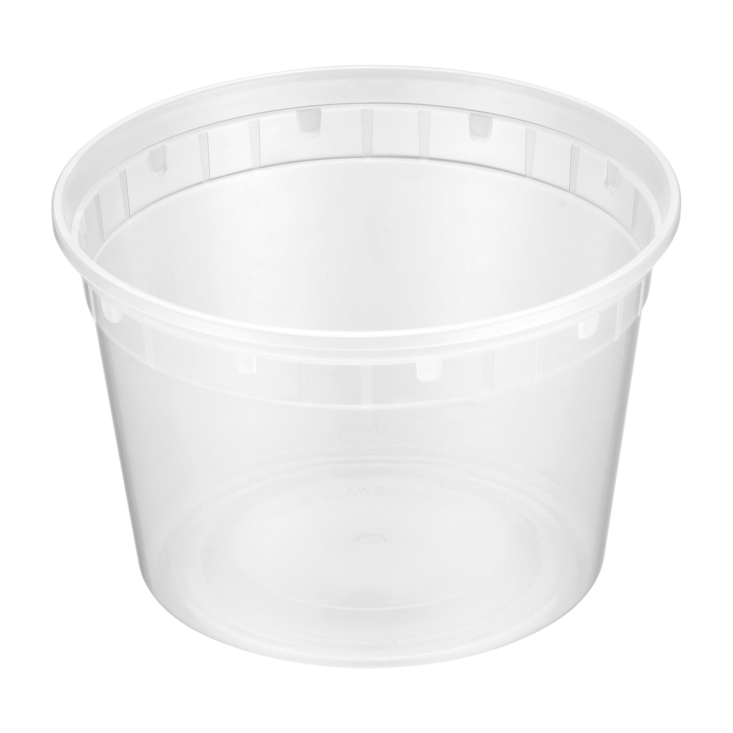 Heavy Duty Translucent Plastic Deli Container and Lid Combo Pack - 240/Case