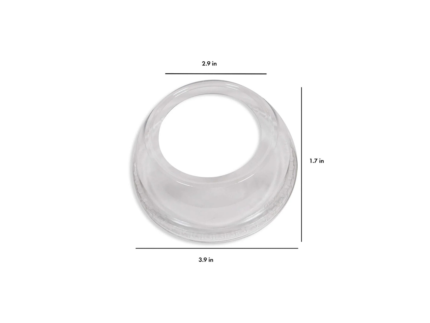 Wide Hole Dome Lid PET 98mm 1000/Case