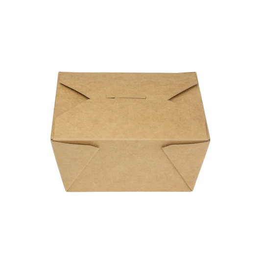 Kraft Microwavable Folded Paper Take-Out Container
