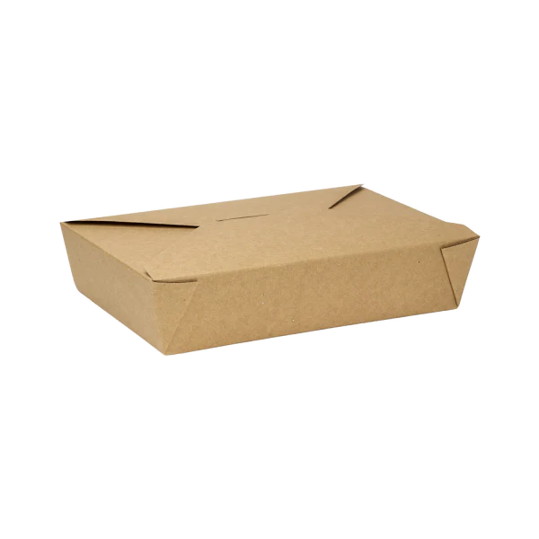 Kraft Microwavable Folded Paper Take-Out Container
