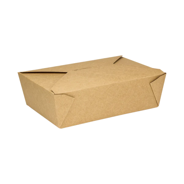Kraft Microwavable Folded Paper Take-Out Container