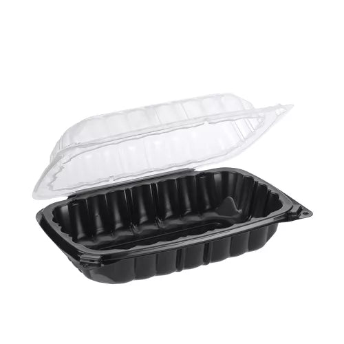 9"'x6"' PP VENTED 1-COMPARTMENT HINGED CONTAINER(DUAL-COLOR) 150/Case